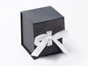 Black Small Cube with Slots and White Ribbon from Foldabox USA