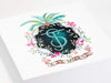 White XL Deep Gift Box with Custom CMYK Printed Design