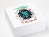 White XL Deep Gift Box with CMYK Digital Print Design