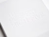 White Folding Gift Box with Custom Debossed Logo