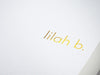 White Gift Box with Custom Printed Gold Foil Logo from Foldabox USA