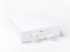 White Large Gift Boxes with changeable ribbon