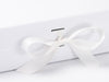 Large white Slot Gift Box ribbon slot detail