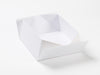 White Medium Size Lift Off Lid Gift Box Sample Base Assembly