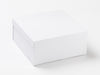 White Medium Lift Off Lid Gift Box Sample with Lid Assembled