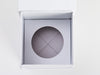 White Small Gift Box Showing Insert Assembled from Foldabox USA