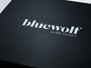 Luxury Black Folding Gift Box with Custom White Printed Logo  from Foldabox