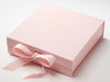Pale Pink Gift Box with Custom Foil Printed Logo