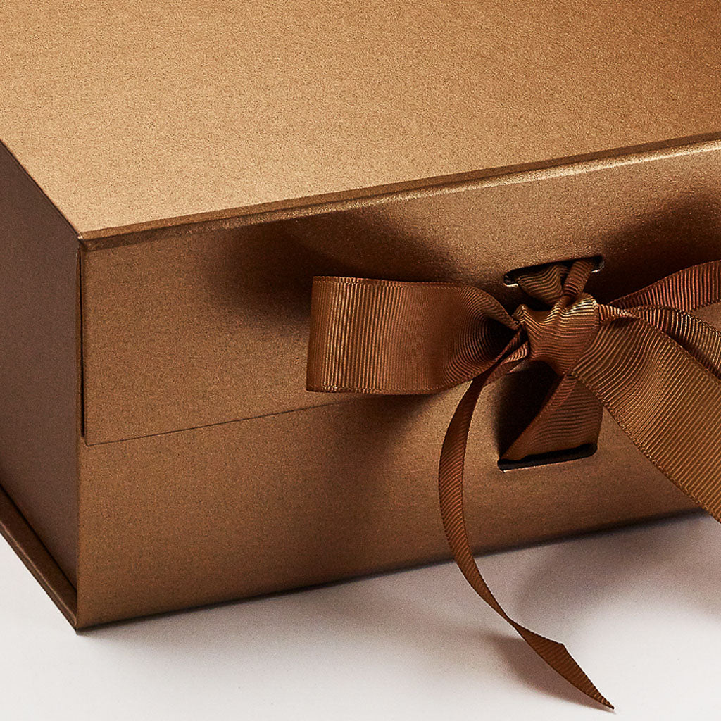 Copper Luxury Folding Gift Boxes from Stock