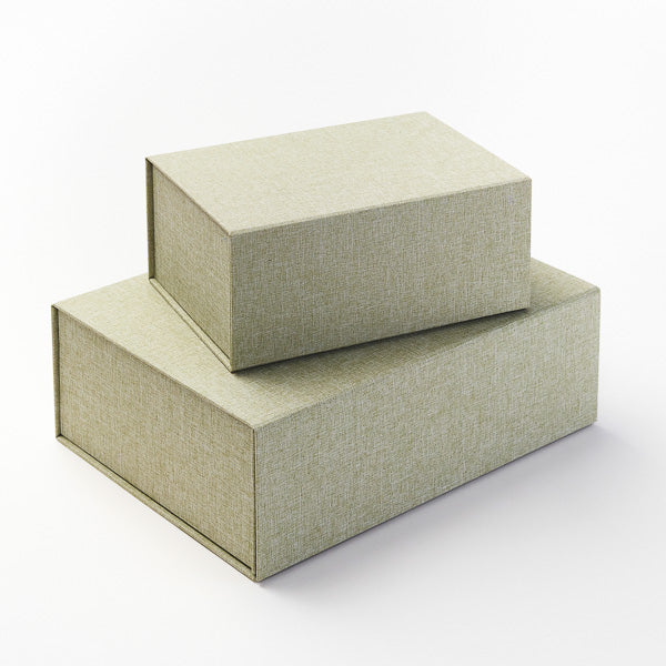 Sage Green Linen Folding Gift Box Samples