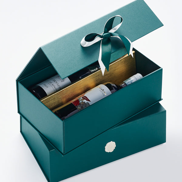 Forest Green Folding Gift Boxes For Luxury Packaging