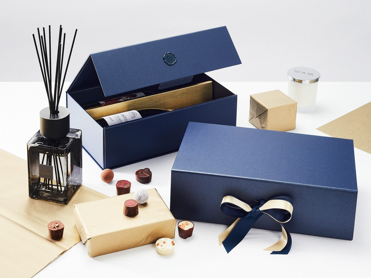 Navy Blue Gift Box Samples