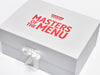Heinz Masters of the Menu Red Screen Printed Design on A3 Deep Changeable Ribbon White Gift Boxes