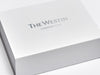 The Westin Silver Foiled Logo on A4 Deep White No Magnets No Ribbon Gift Boxes