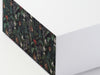 Sample Xmas Mistletoe FAB Sides® Featured on White Gift Box Close Up