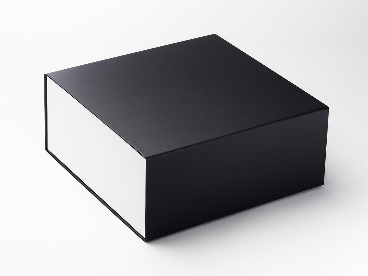 White Gloss FAB Sides® Featured on Black XL Deep No Ribbon Gift Box