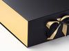 Metallic Gold Foil FAB Sides® Featured on Black XL Deep Gift Box Close Up