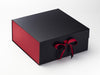 Red Textured FAB Sides® Featured on Black XL Deep Gift Box
