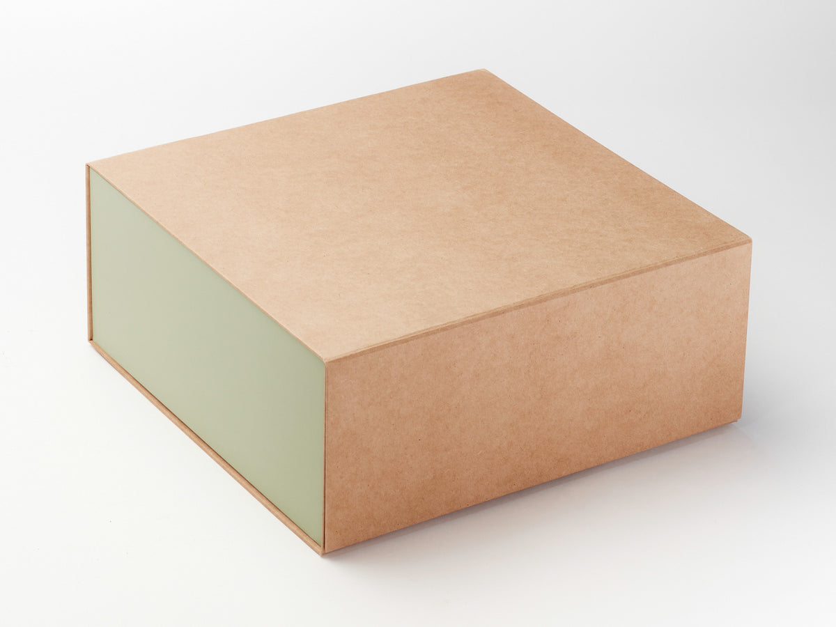 Sage Green FAB Sides® Featured on Natural Kraft XL Deep Gift Box
