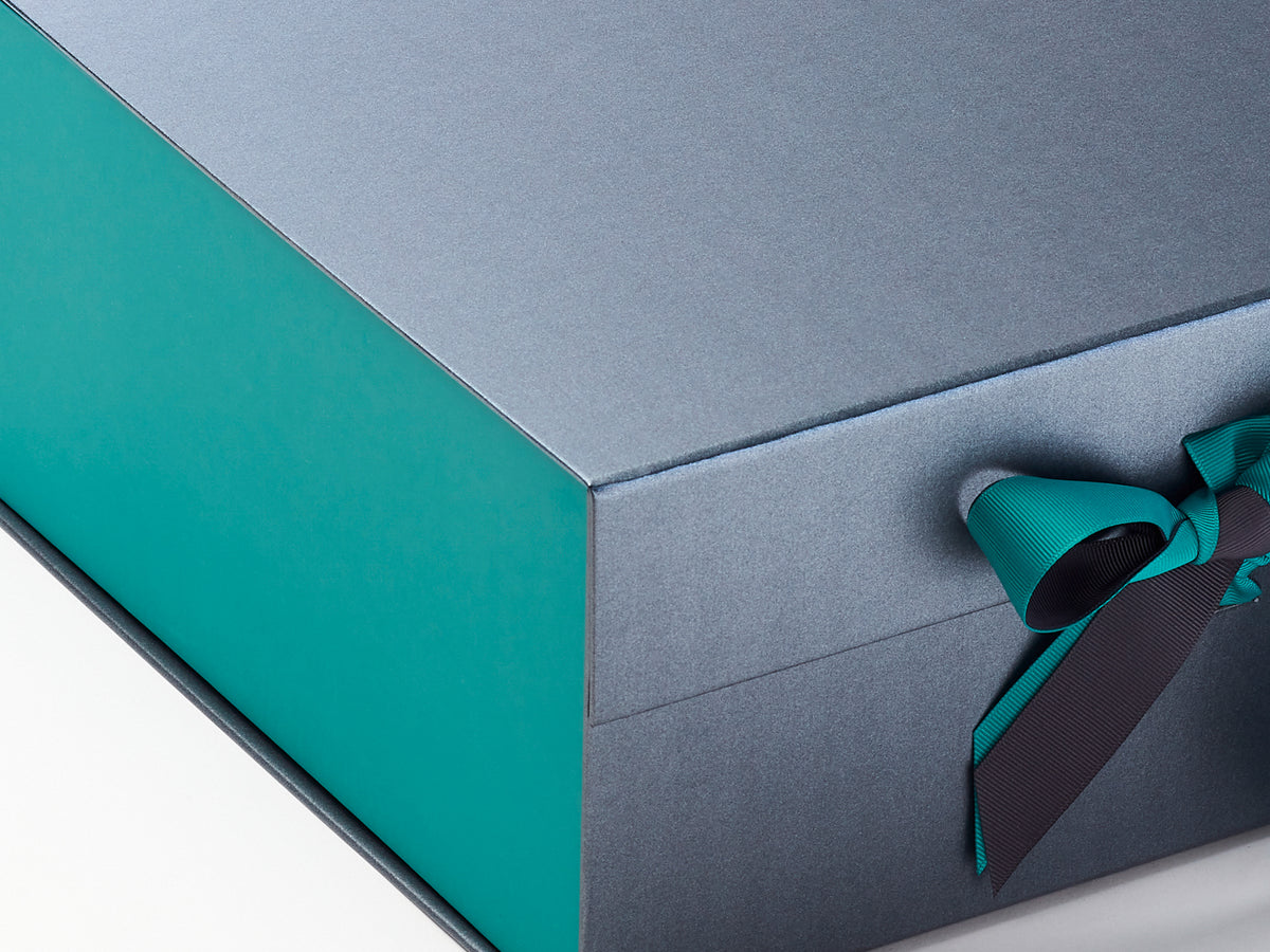 Jade FAB Sides® Featured on Pewter Gift Box with Jade Double Ribbon