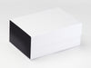 Black Gloss Foil FAB Sides® Decorative Side Panels Featured on White A5 Deep Gift Box
