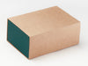 Hunter Green FAB Sides® Decorative Side Panels Featured on Natural Kraft A5 Deep Gift Box