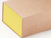 Lemon Yellow FAB Sides Decorative Side Panels Featured on Natural Kraft Gift Box