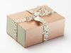 Woodland Friends Natural Ribbon Featured on Natural Kraft Gift Box with Sage Green FAB Sides®