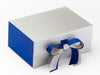 Cobalt Blue FAB Sides® Featured on Silver A5 Deep Gift Box with Cobalt Double Ribbon