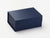 Navy Blue A5 Deep Gift Box Supplied Without Ribbon