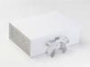 Sample Silver Snowflake FAB Sides® Featured on White A4 Deep Gift Box