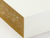 Gold Snowflakes FAB Sides® Featured on Ivory A4 Deep Gift Box Close Up
