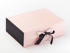 Black Matt FAB Sides® Featured on Pale Pink Gift Box with Black Grosgrain Double Ribbon