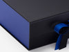Cobalt Blue FAB Sides® Featured on Black Gift Box Close Up