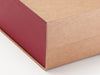 Sample Claret FAB Sides® Featured on Natural Kraft A4 Deep Gift Box Close Up