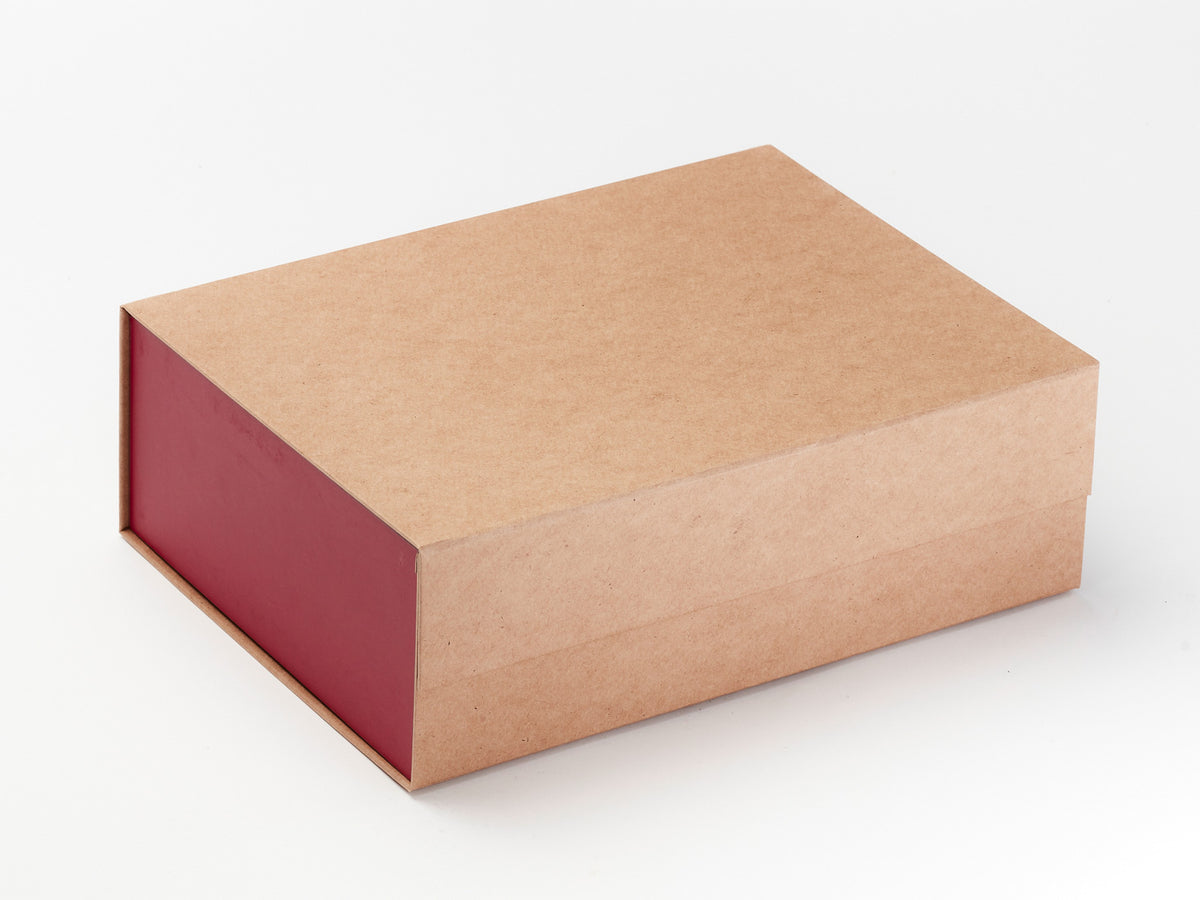 Sample Claret FAB Sides® Featured on Natural Kraft A4 Deep Gift Box