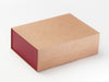 Natural Kraft A4 Deep Gift Boxes no ribbon