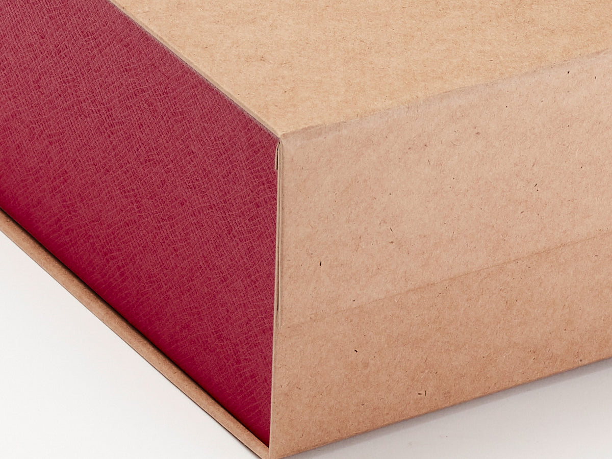Red Textured FAB Sides® Featured on Natural Kraft Gift Box