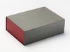 Sample Red Textured FAB Sides® Featured on Naked Grey Gift Box
