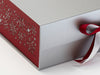 Sample Red Snowflake FAB Sides® Featured on Silver Gift Box