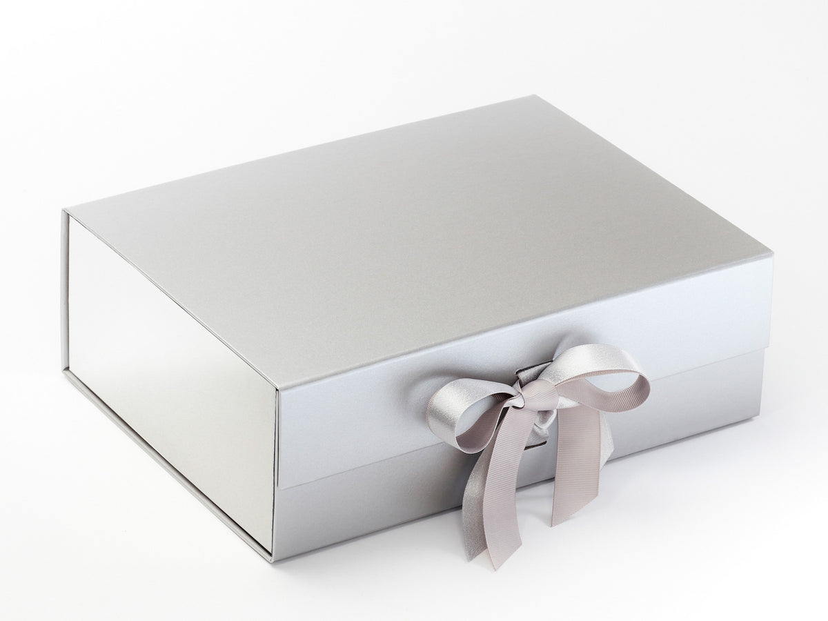 Photo Box, Gift Box, Box, 19 X 13 X 2.5 Cm, Gray Cardboard 