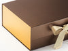 Example Metallic Gold Foil FAB Sides® on Bronze Gift Box