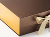 Sample Metallic Gold Foil FAB Sides® on Bronze Gift Box