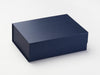 Navy Blue A4 Deep Gift Box Without Ribbon