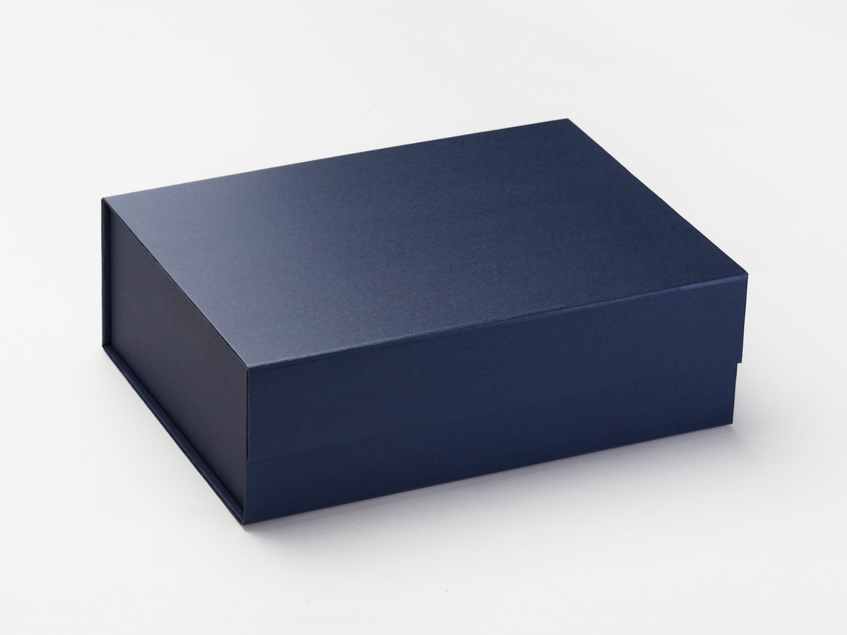 Sample Navy Blue A4 Deep Gift Box no ribbon