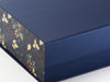 Xmas Pine Cones FAB Sides® Featured on Navy No Ribbon Gift Box