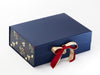 Sample Xmas Pine Cones FAB Sides® Featured on Navy A4 Deep Gift Box