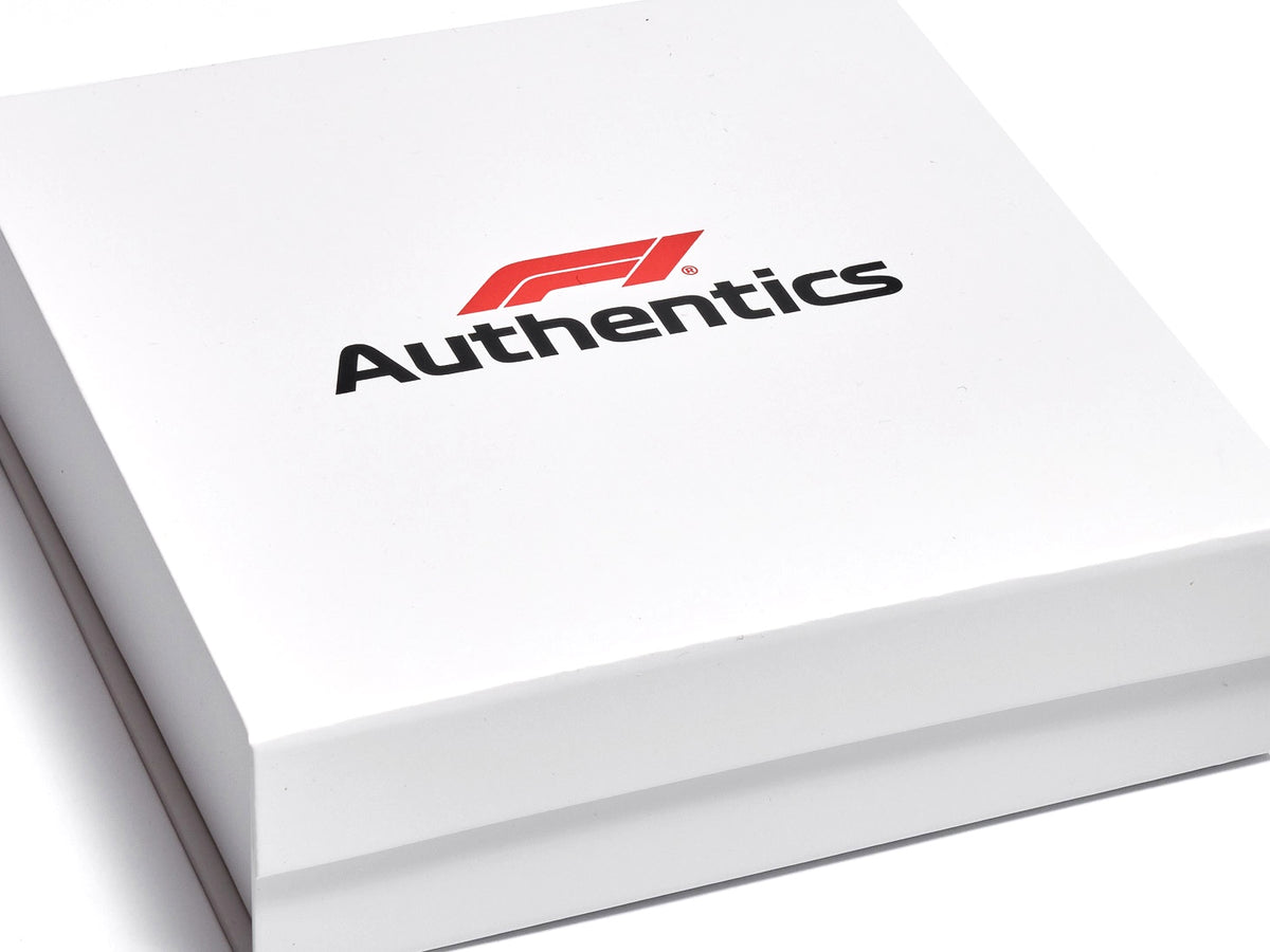 F1 Authentics Red and Black Srreen Printed logo on Medium White No Ribbon Gift Boxes