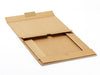 Natural Kraft A4 Shallow Gift Box Supplied Flat