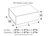 A5 Deep Natural Linen Gift Box Sample Assembled size Line Drawing In Inches
